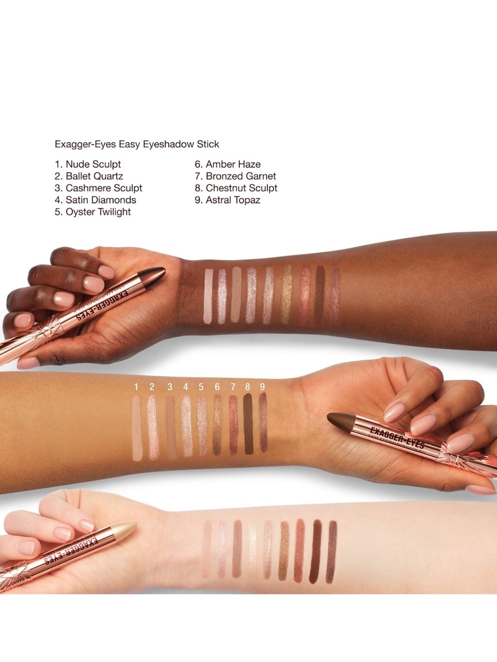 Charlotte Tilbury Exagger-Eyes Eyeshadow Stick — Nude Sculpt NEW IN BOX✨ - Picture 4 of 12